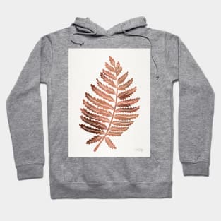 fern leaf rose gold Hoodie